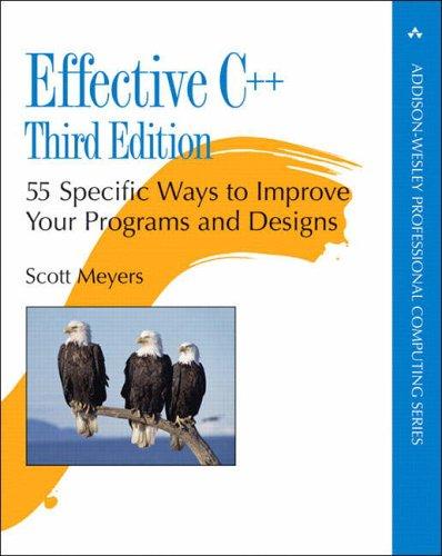 Scott Meyers: Effective C++ (2005, Addison-Wesley)