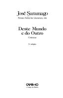 José Saramago: Deste mundo e do outro (Portuguese language, 1997, Editorial Caminho)