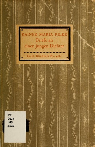 Rainer Maria Rilke: Briefe an einen jungen Dichter. (German language, 1932, Insel-Verlag)