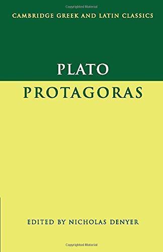 Plato: Protagoras (2008, Cambridge University Press)