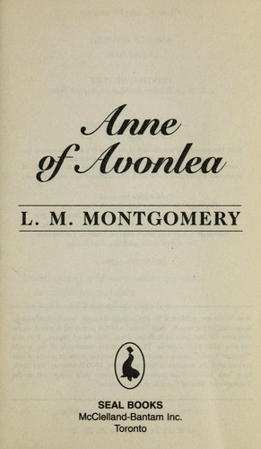 Lucy Maud Montgomery: Anne of Avonlea (1992, Seal Books)