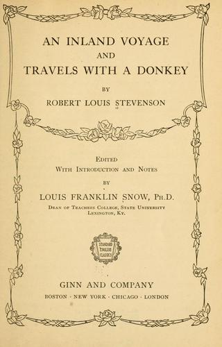 An  inland voyage and Travels with a donkey (1911, Ginn and company)