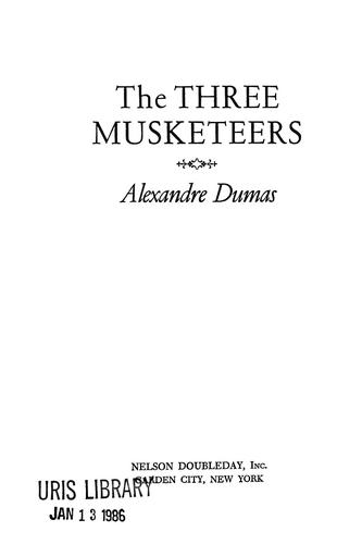 E. L. James: The three musketeers (1900, N. Doubleday)