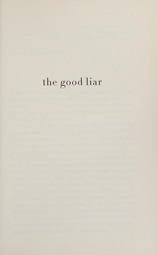 Nicholas Searle: The good liar (2016)