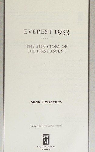 Mick Conefrey: Everest 1953 (2014)