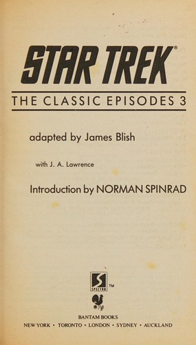 Norman Spinrad, James Blish: Star Trek (1991, Bantam Books)