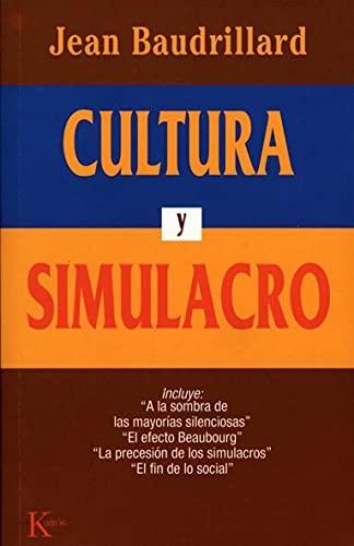 Jean Baudrillard: Cultura y Simulacro (Spanish language, 1995)