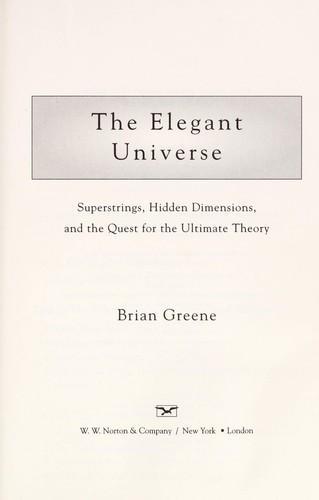 B. Greene: The elegant universe (2000)