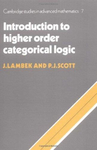 J. Lambek: Introduction to higher order categorical logic (1989)