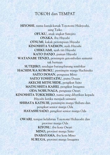 Taoko (Indonesian language, 2003, Gramedia Pustaka Utama)