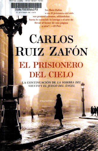 Carlos Ruiz Zafón: El prisionero del cielo (Paperback, Spanish language, 2012, Vintage Español)
