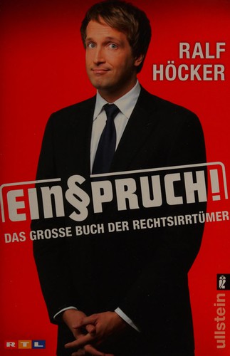 Ralf Höcker: Einspruch! (German language, 2010, Ullstein-Taschenbuch-Verl.)
