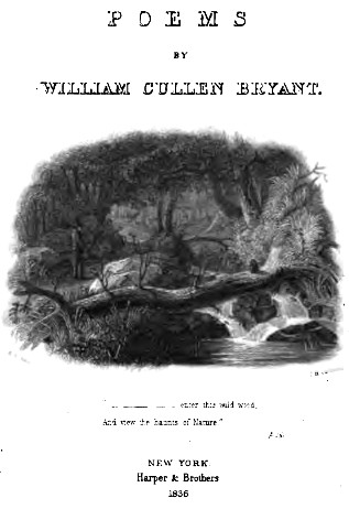 William Cullen Bryant: Poems (1836, Harper & Brothers)