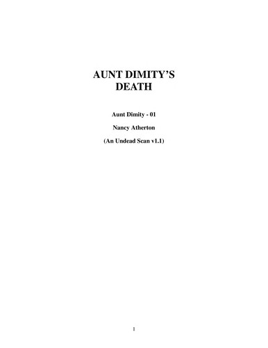 Nancy Atherton: Aunt Dimity's Death (Aunt Dimity) (Hardcover, 1997, Doubleday Books)