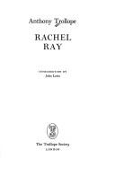 Skilton, Anthony Trollope: Rachel Ray (Hardcover, 1990, Ashgate Publishing)