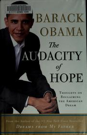 Barack Obama: The Audacity of Hope (2006, Crown)