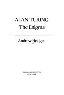 Andrew Hodges, A. Hodges: Alan Turing: The Enigma (Hardcover, 1995, Springer-Verlag)