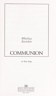 Whitley Strieber: Communion (Paperback, 1987, Beech Tree Books)