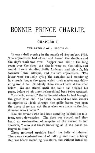 G. A. Henty: Bonnie Prince Charlie (1890, A.L. Burt)