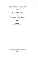 Walter Scott: Waverley (1981, Clarendon Press, Oxford University Press)