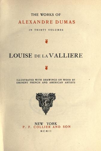 E. L. James: Louise de La Valliere. (1902, Collier)