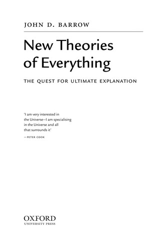 John D. Barrow: New theories of everything (2008, Oxford University Press)