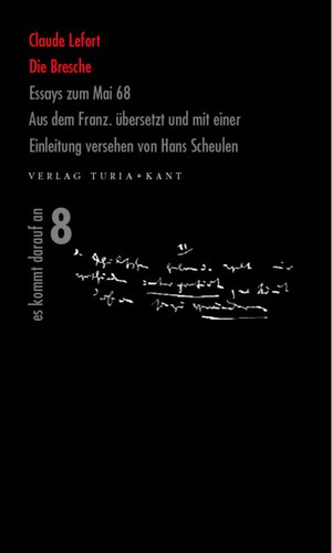 Claude Lefort: Die Bresche (Paperback, German language, 2008, Turia + Kant)